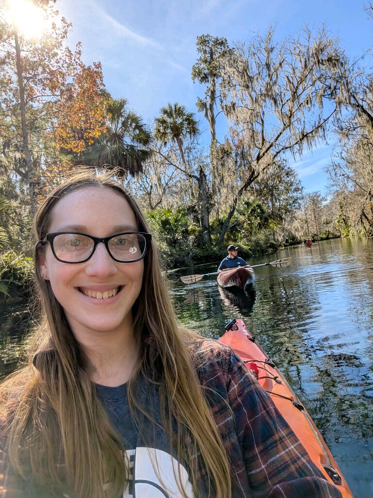 Kayaking with manatees at Silver Springs State Park!