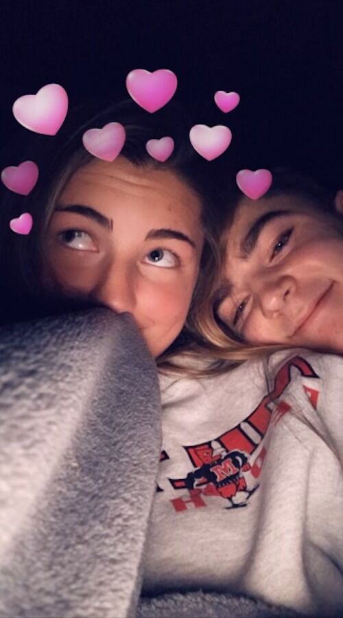 We finally started dating on December 26th, when Michael asked me to be his girlfriend in his parent's basement (while we were watching TV). He's always been sooo romantic. 