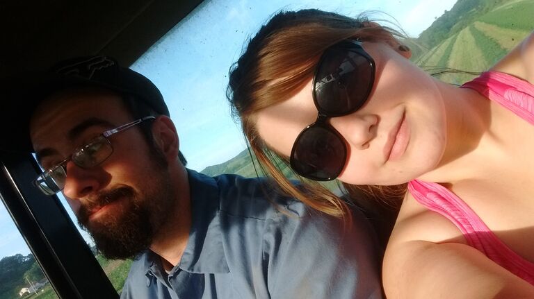 At first our dates consisted of MANY tractor rides