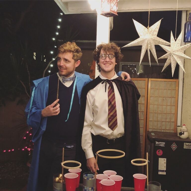 We moved into a house in Culver City with our 4 best friends and threw our first Harry Potter Party as a group (the 4th one for Shannon) 