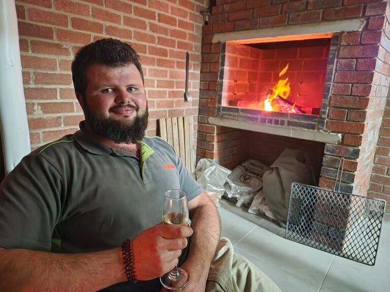Our first braai in our new home.