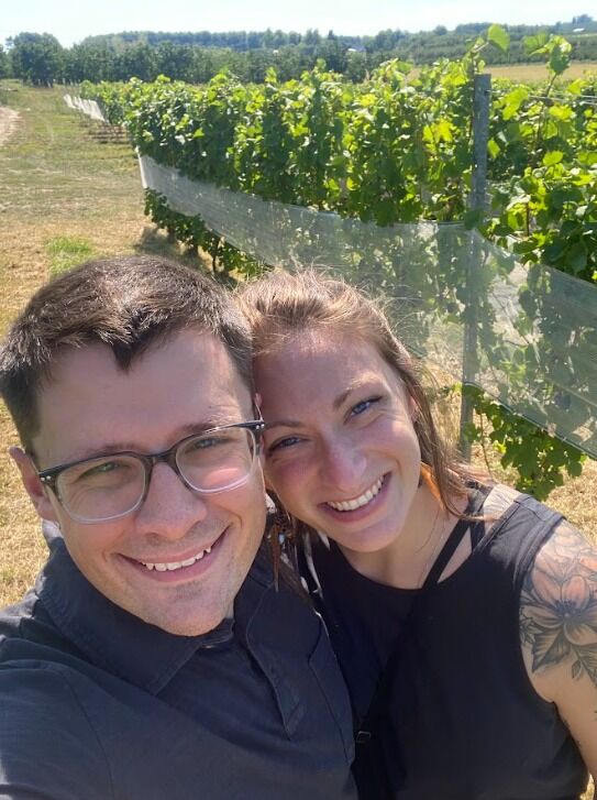 Bonobo Winery in Michigan. Exploring the day before Nicks sister, Becky's, wedding.