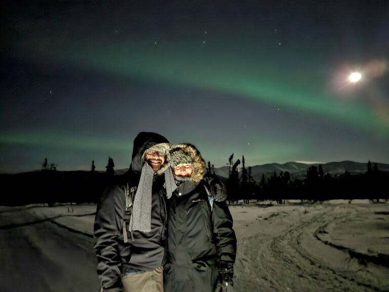 Alaska - watching the northern lights in -30ºF