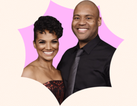 Mekia Cox and husband Britt Leach