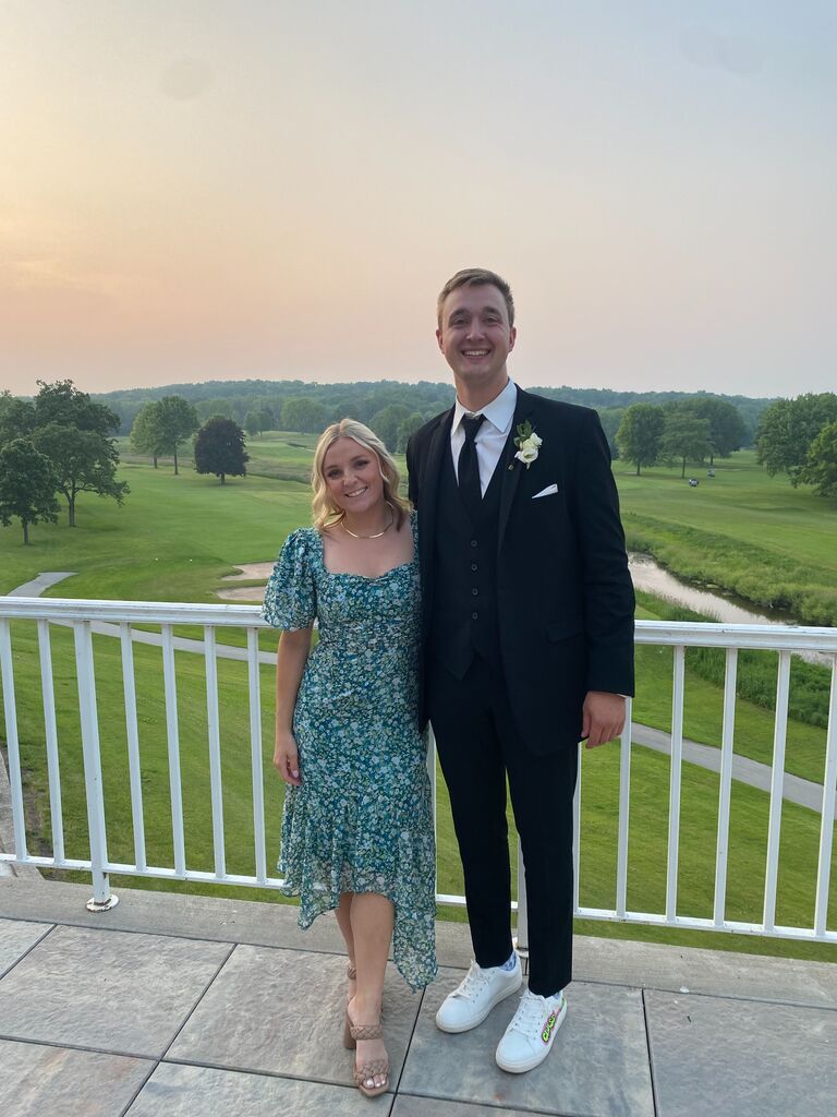 Taking advantage of a beautiful, Oneida Country Club backdrop at Sam & Hunter's wedding.