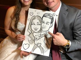 Sketch My Wedding - Caricaturist - Scottsdale, AZ - Hero Gallery 4