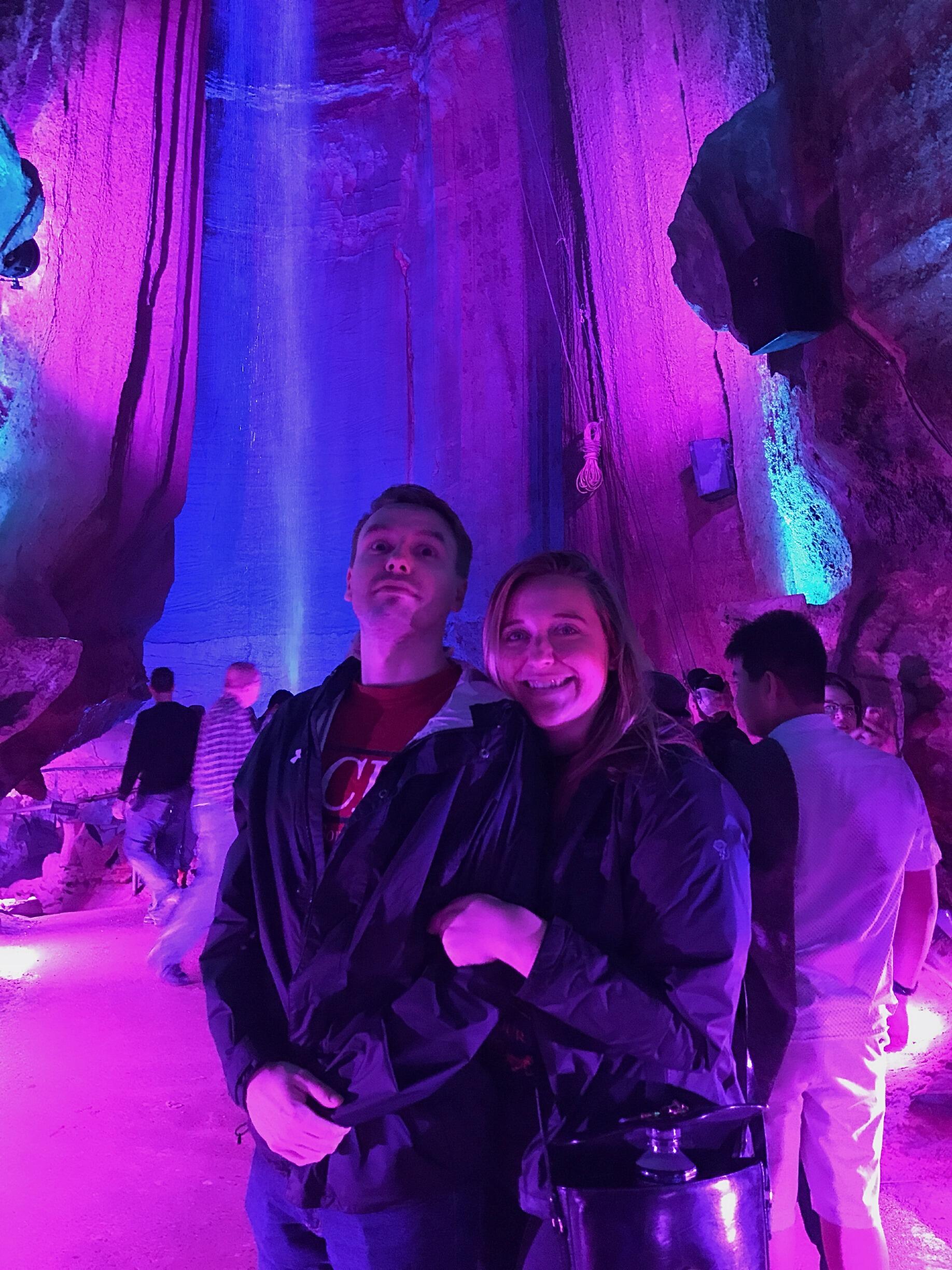 145-foot underground waterfall  in Chattanooga.