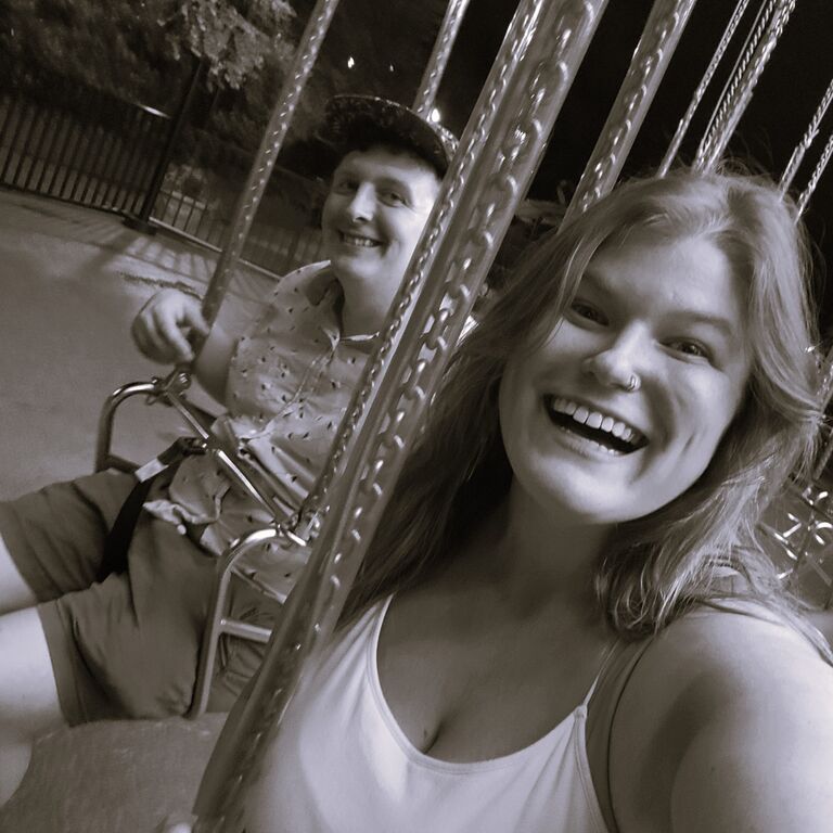 We celebrated our one year engage-iversary by going to Busch Gardens—our first ever amusement park trip.