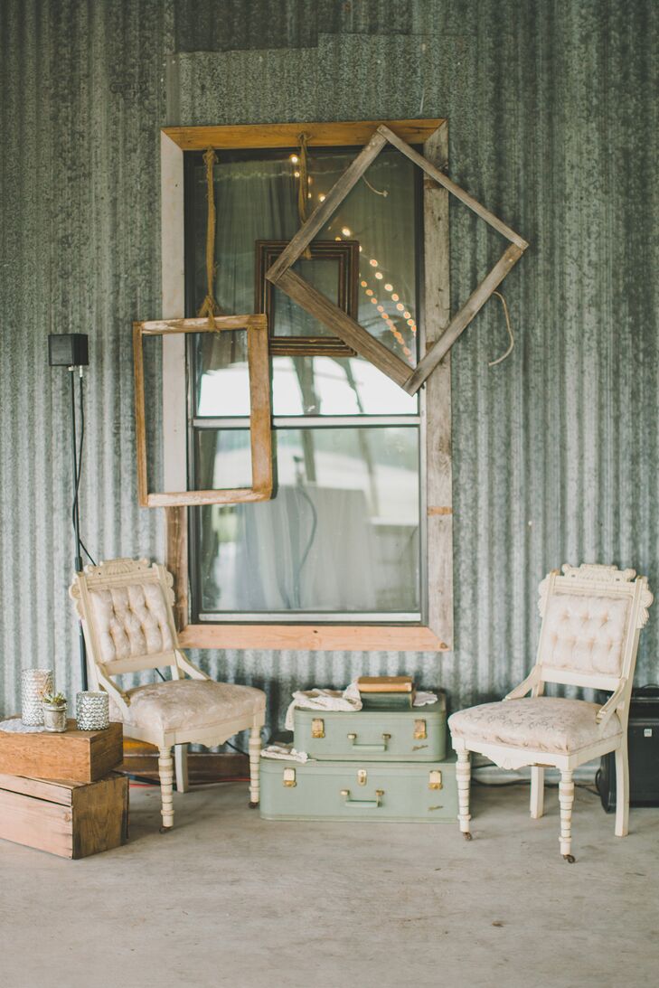 Vintage Furniture Decor At Ranch Wedding In Austin Texas
