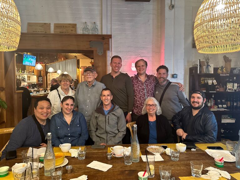 Johns Sobriety Birthday, Jason, Paula, Alix, Roy, Eric, John, Steven, Aunt Penny, Matt, Jonno. Storicos in Tustin.