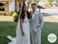 Erika Priscilla and Scott wedding portrait