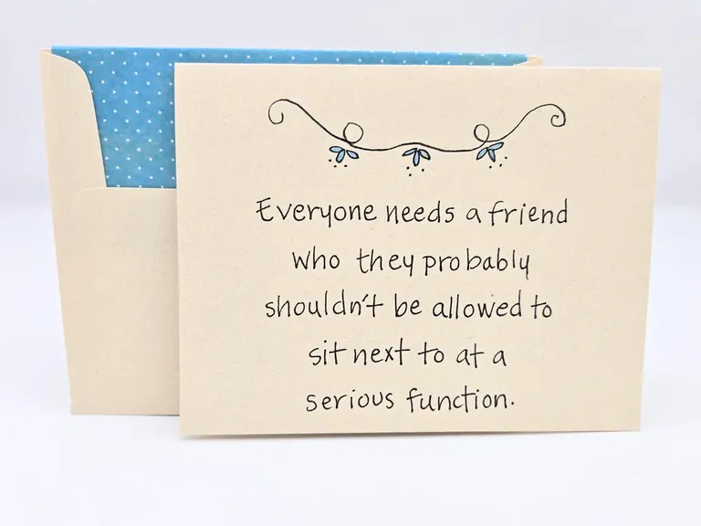 Funny thank you card bridesmaid gifts from Etsy