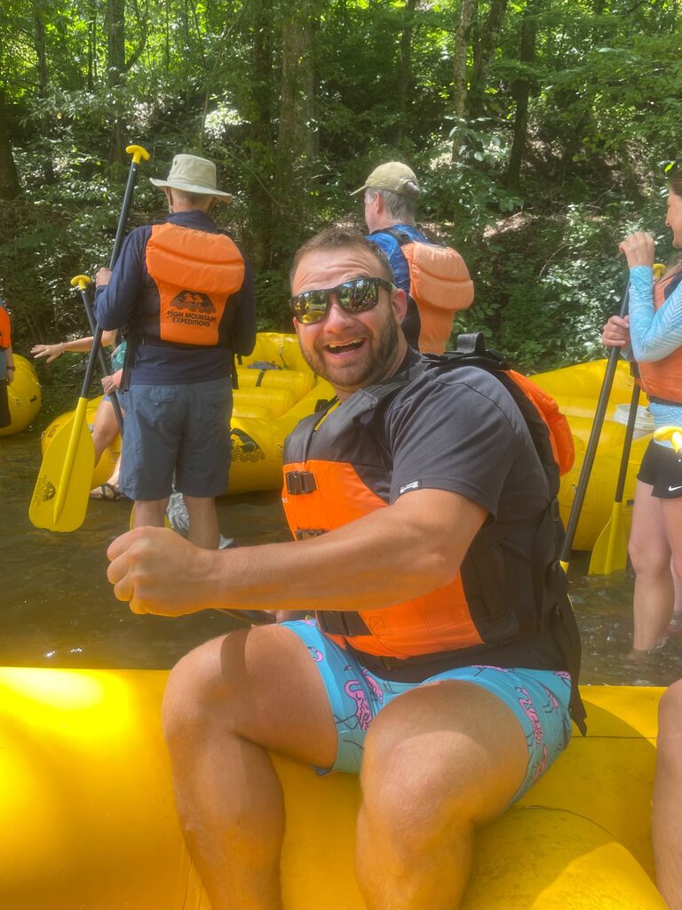 Ready to take on the rapids.