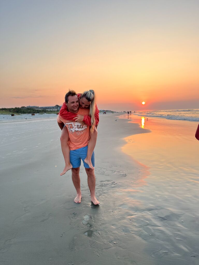 I'm not sure how we got up early enough for a sunrise, but Hilton Head has beautiful ones. 