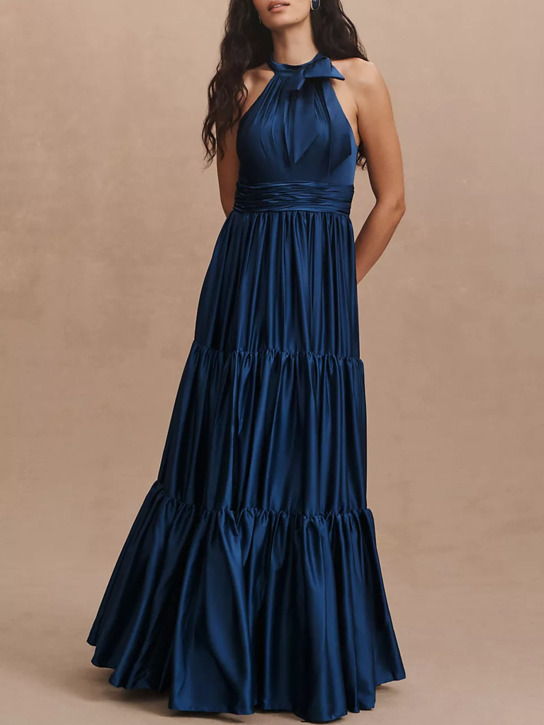 Tiered blue mother-of-the-groom dress from Mac Duggal