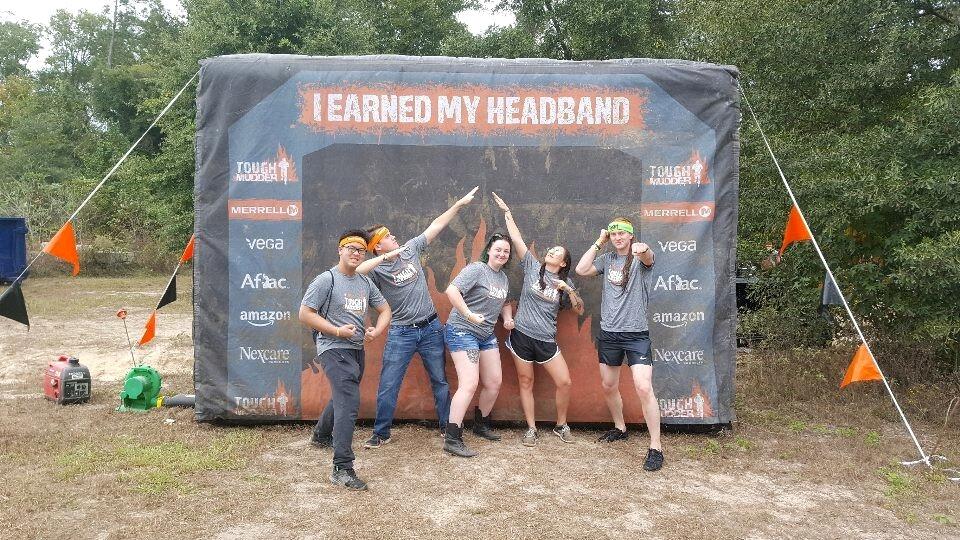 They do their first Tough Mudder together and made 2 of their best friends fall in love and owe them their first born child