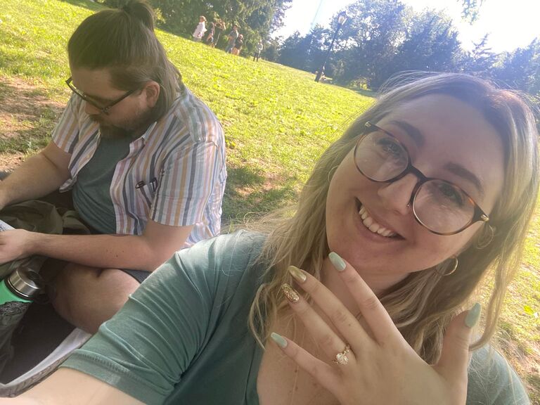 We got engaged in New York City :)