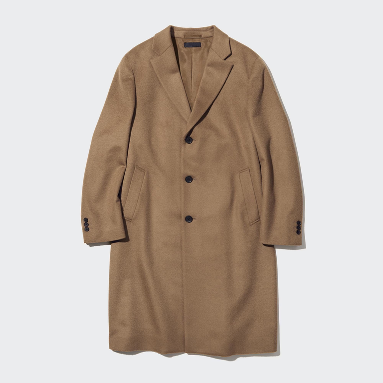 Uniqlo Wool Cashmere Chesterfield Coat for winter weddings