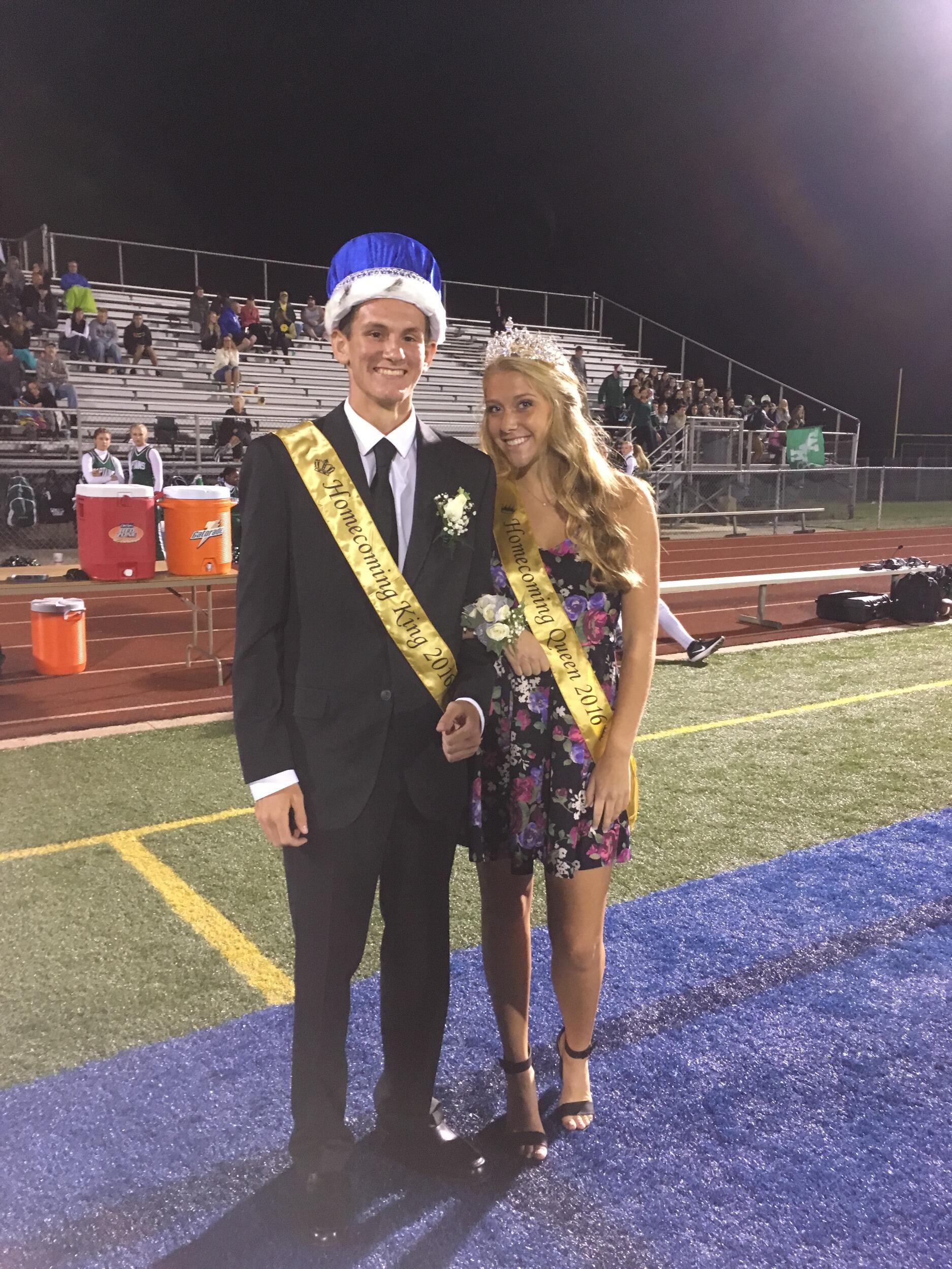 Senior Homecoming King and Queen