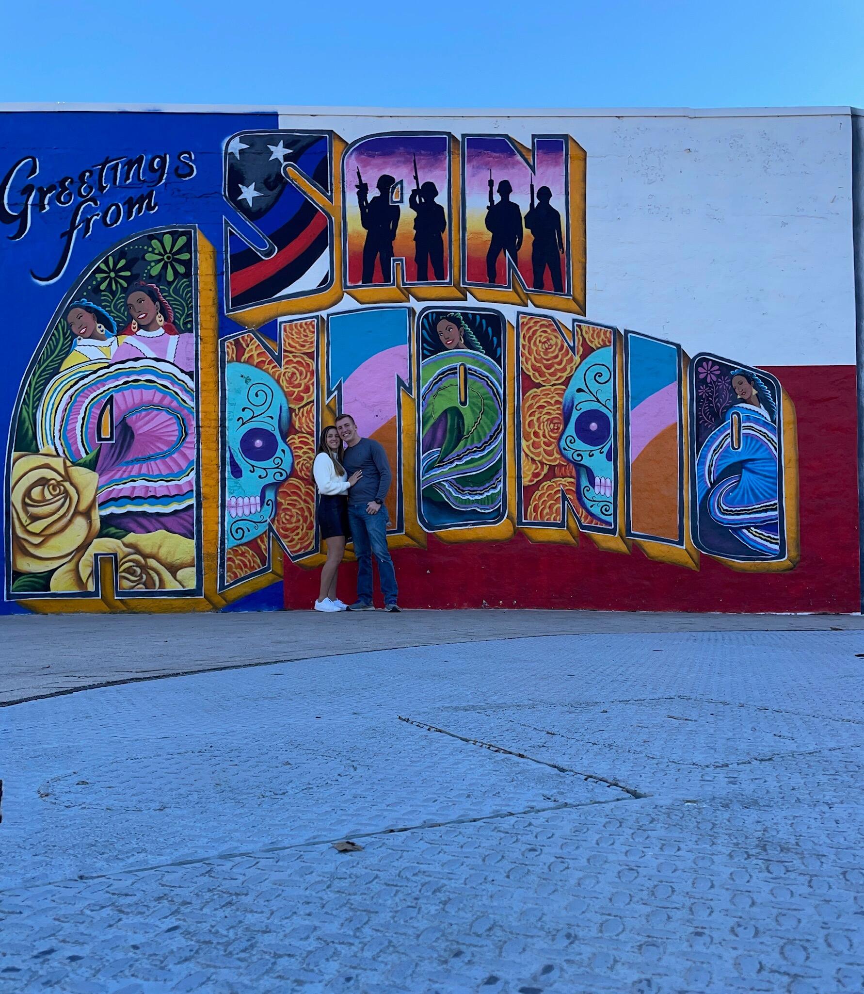 For New Years, Courtney crossed the Mississippi river for her first time to come visit Drew's new Texas duty station.