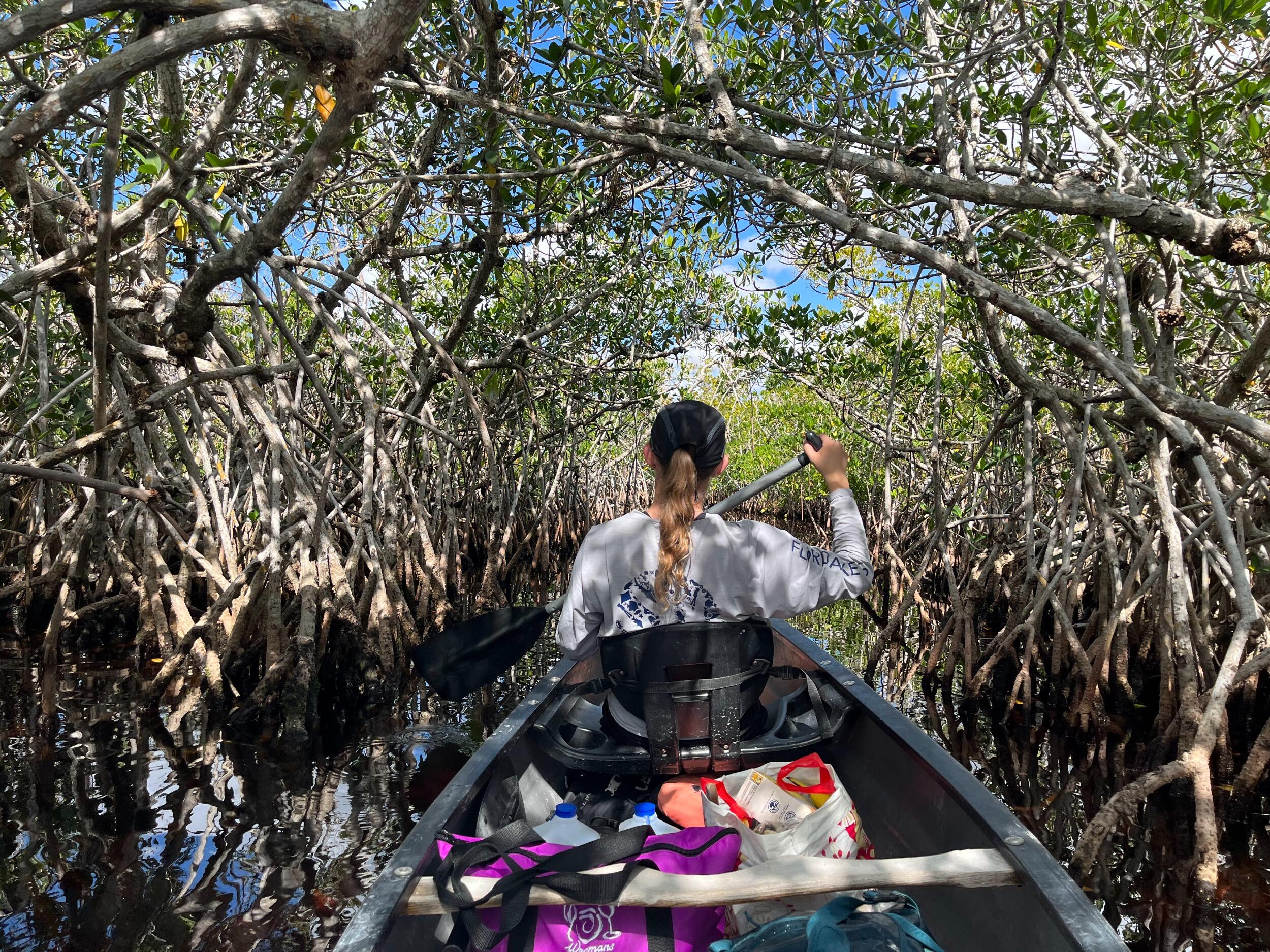 Overnight canoe camping trip in the Everglades, FL 