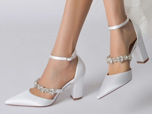 22 Trendy Block Heel Wedding Shoes