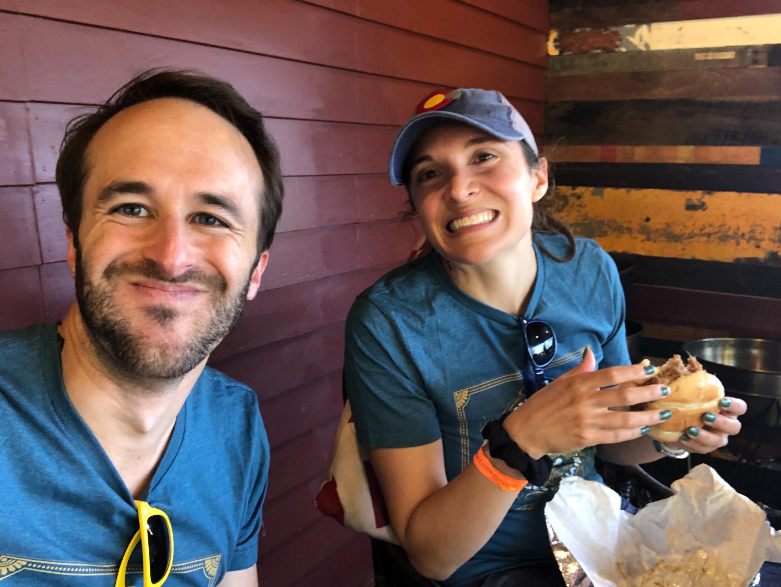 Recovering from running our first legs out of three in the Kentucky Bourbon Chase Ragnar