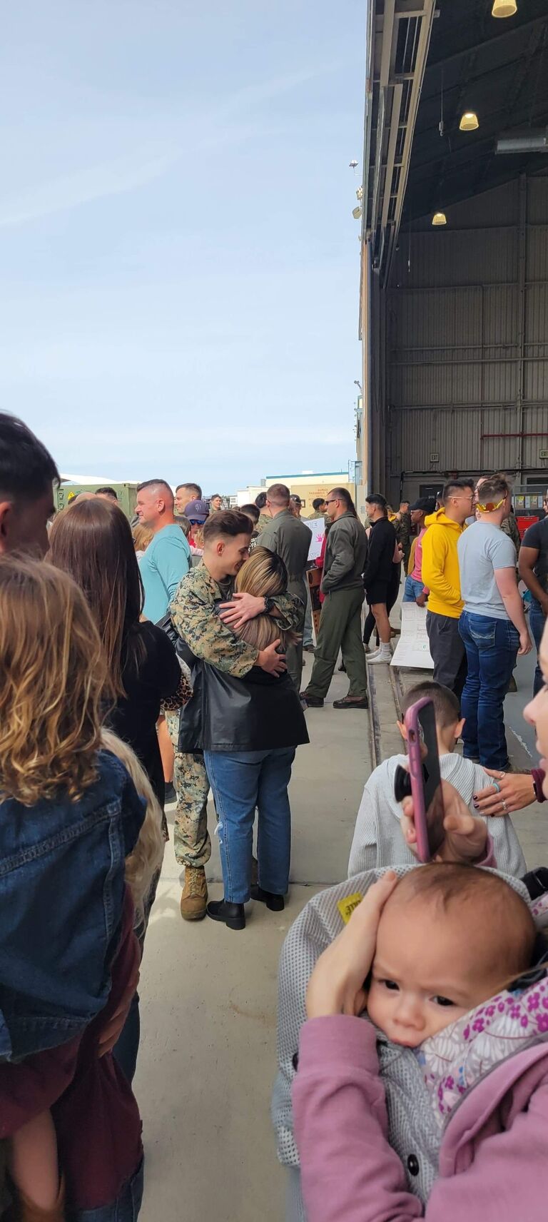 Josh coming back from his 1st deployment!