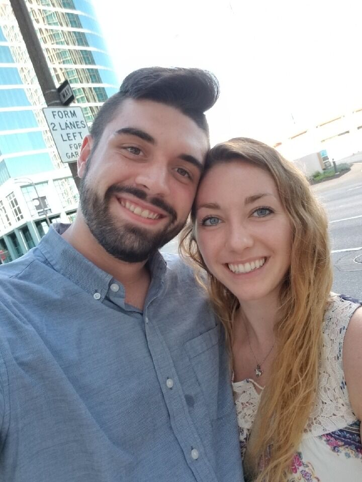We began dating on the 4th of July after celebrating at a festival in downtown St. Louis together