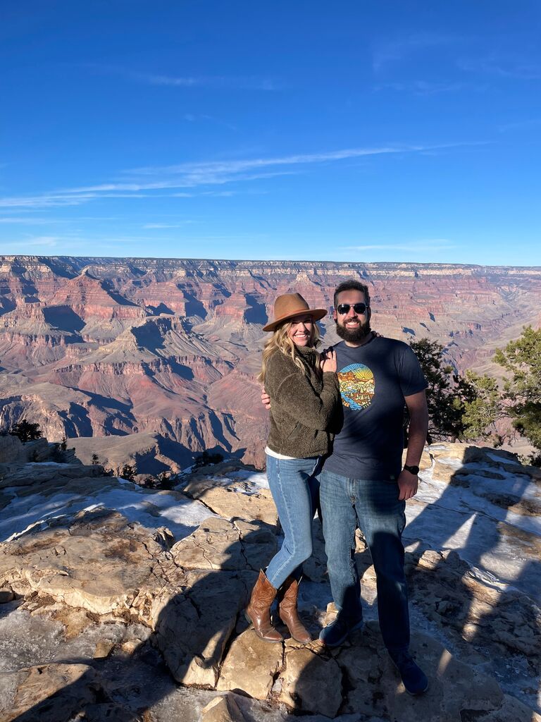 First date road trip at the Grand Canyon.
