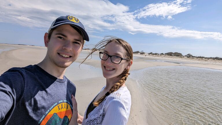 We took a spontaneous trip to North Carolina, very last minute. the trip consisted of driving 12 hours, going to the beach, staying the night, and then driving 12 hours back. This was also the first time we saw the ocean together.