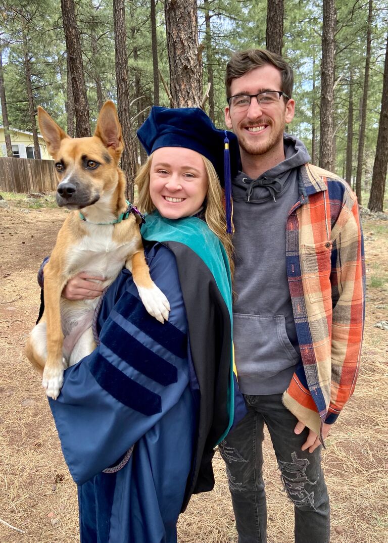 Katelyn and Daniel adopt sweet baby Indie girl and Katelyn graduates from PT school! 