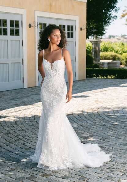 chinese dress ladies Allure Couture C807 Strapless Lace Ballgown Bridal Gown main image 1