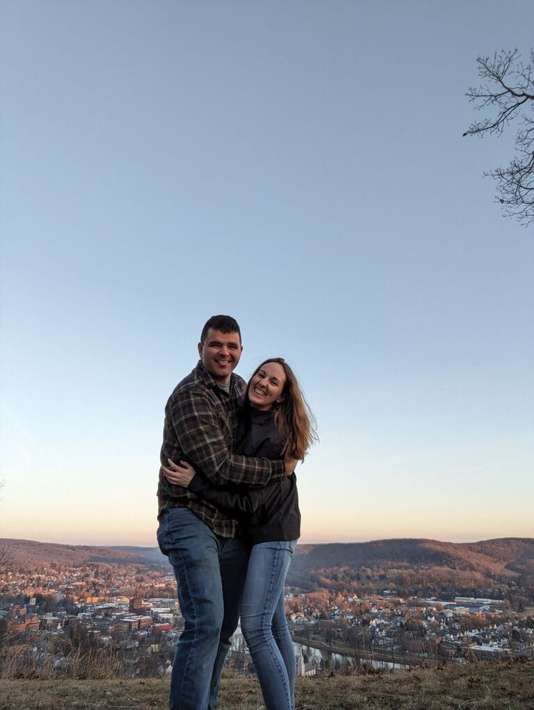 Washington Park looking over Warren, PA on a beautifully warm spring day. 