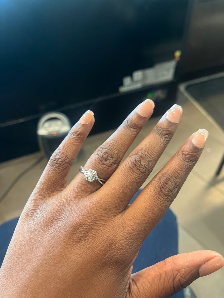 Now we are engaged! Going through life together as a team.