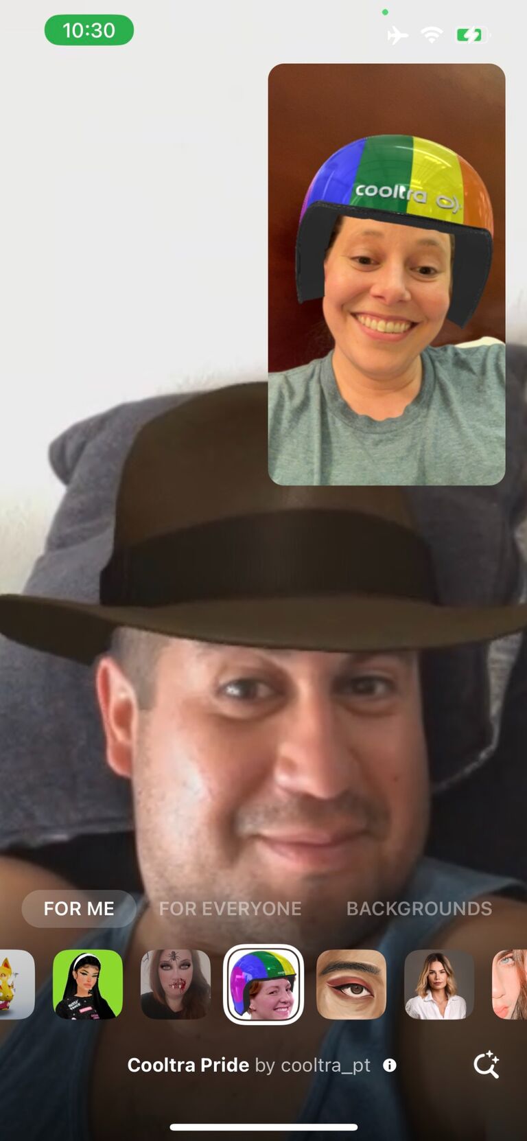 We Facetimed a lot while Julie traveled to Africa for work.