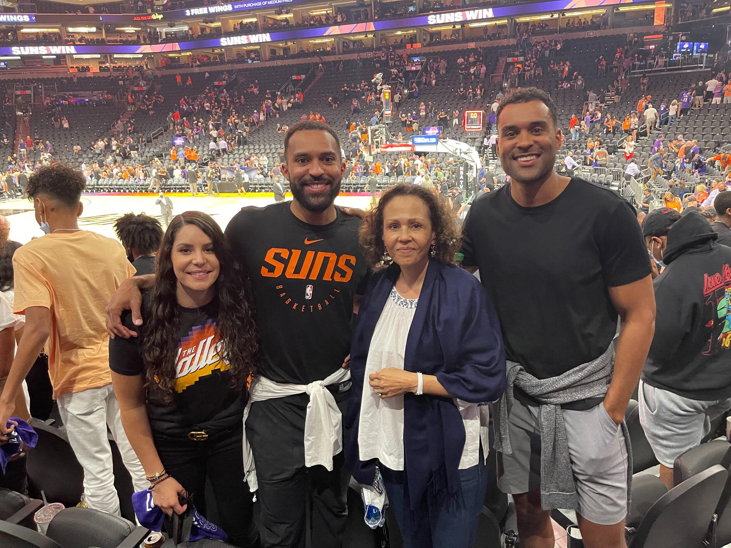 First Ayers family vacation to watch Mr Ayers coach the Suns in the playoffs