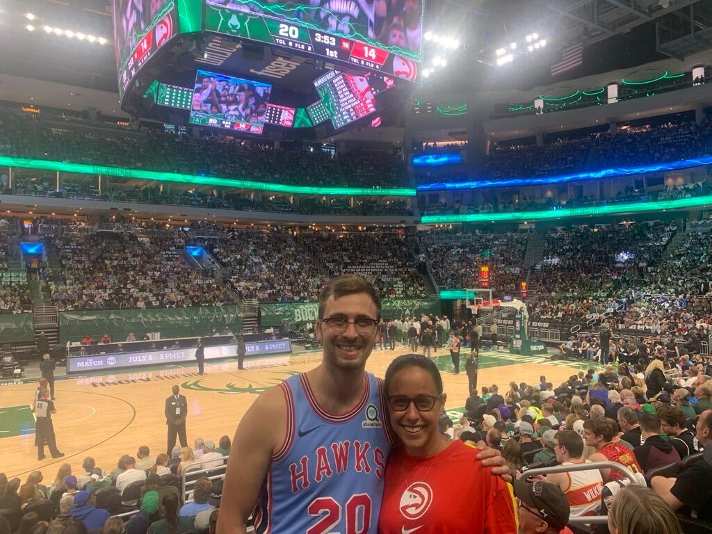 Our first Hawks game together