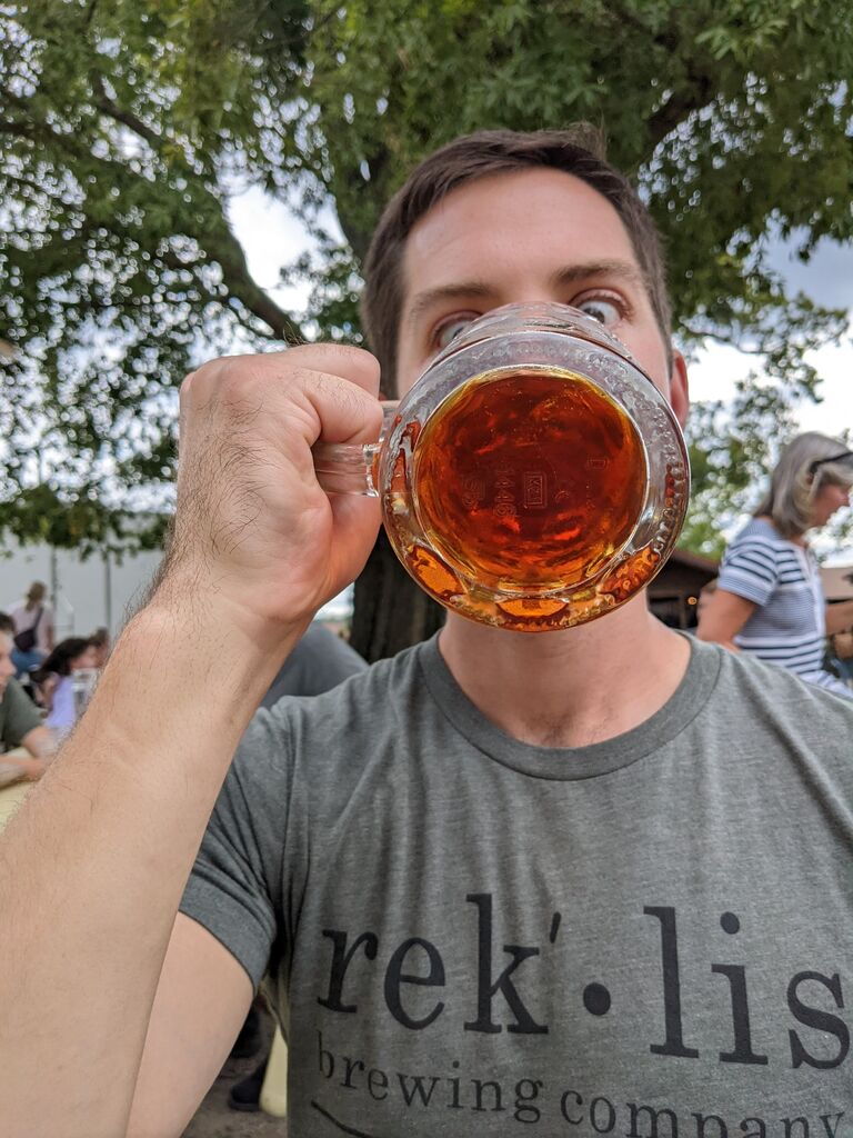 Enjoying delicious drinks