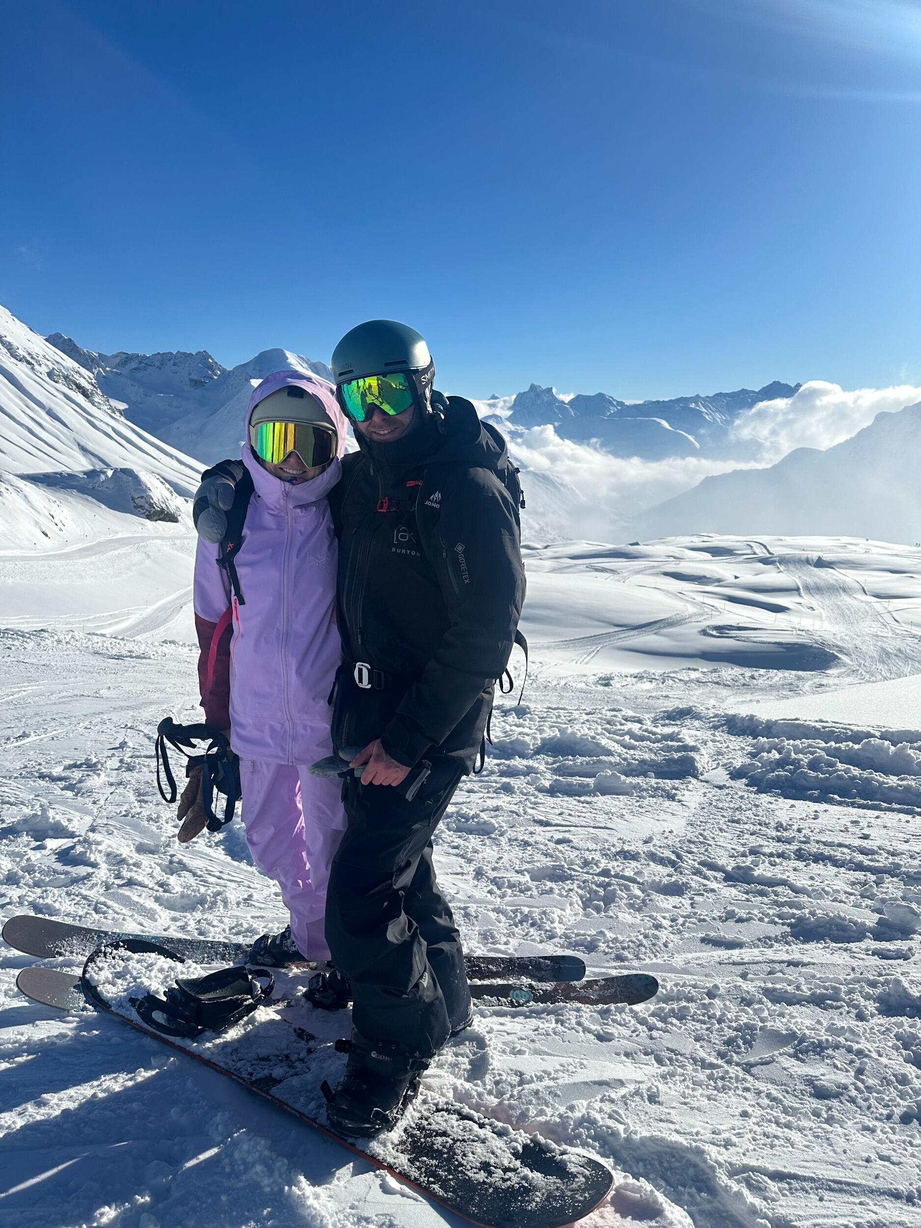 Skiing in Lech, Austria