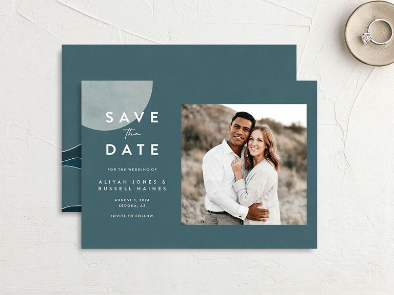 winter destination wedding save the date