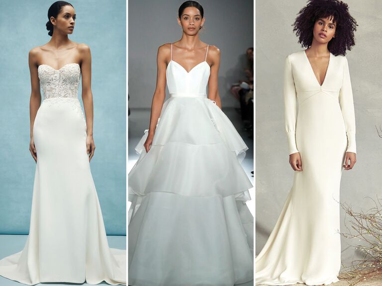 plain bridal gowns