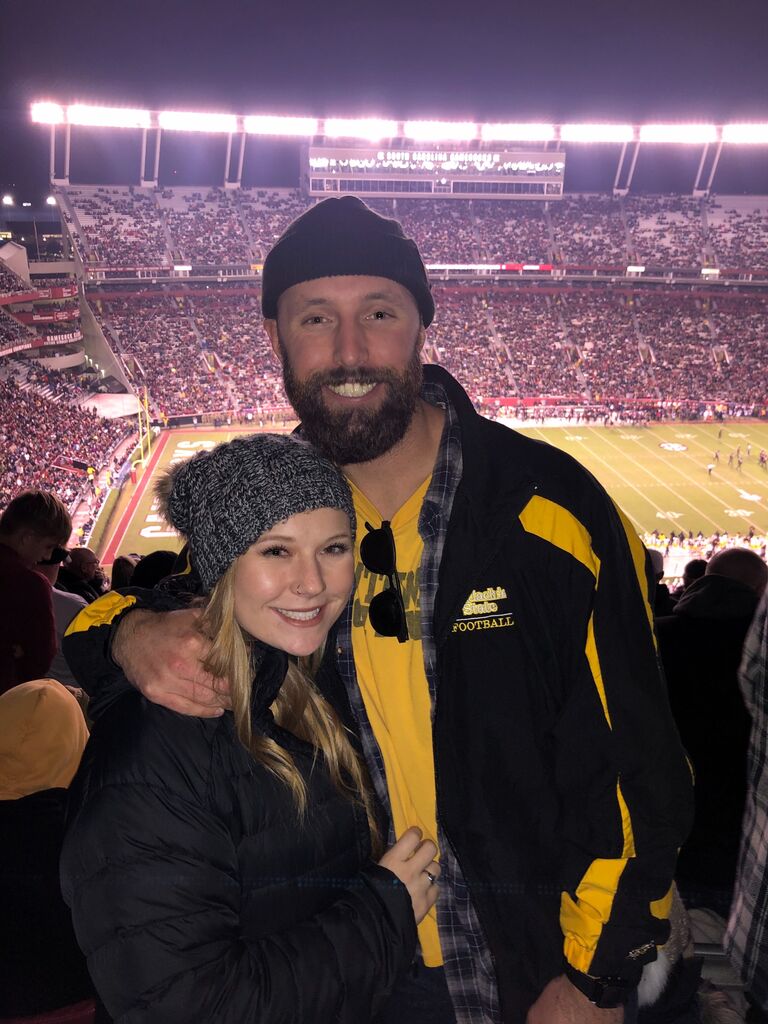 For the next two years, we did long distance. Traveling between Charlotte NC and Clemson SC.