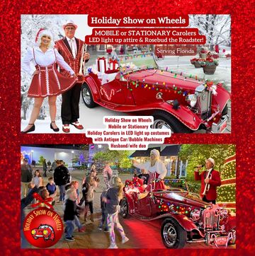 Holiday Show on Wheels Mobile or Stationary, LED - Christmas Caroler - Orlando, FL - Hero Main
