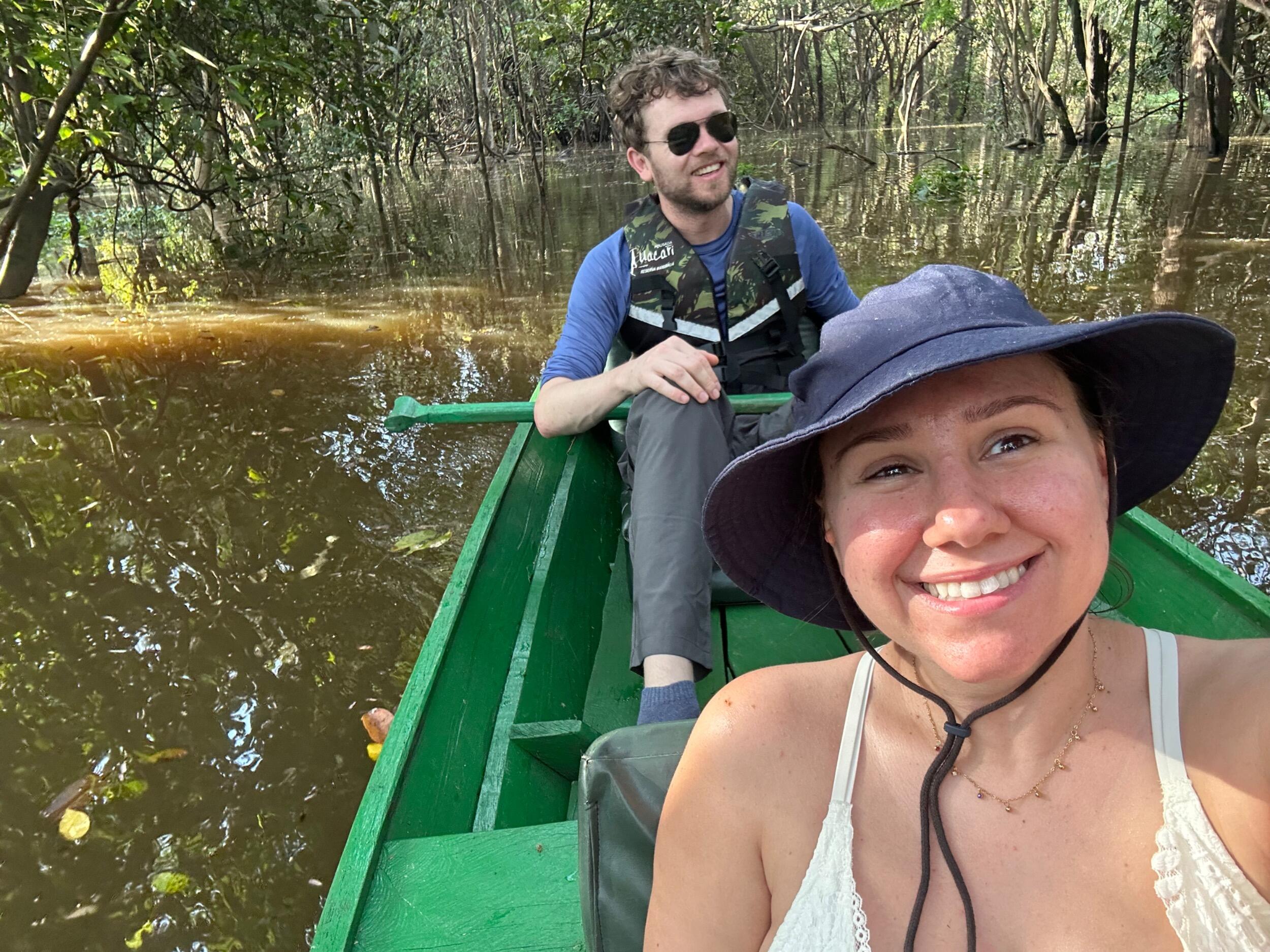 First time in Brazil together and being eaten alive by mosquitos in the Amazon 