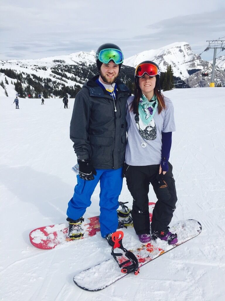 First time taking Conor snowboarding 
