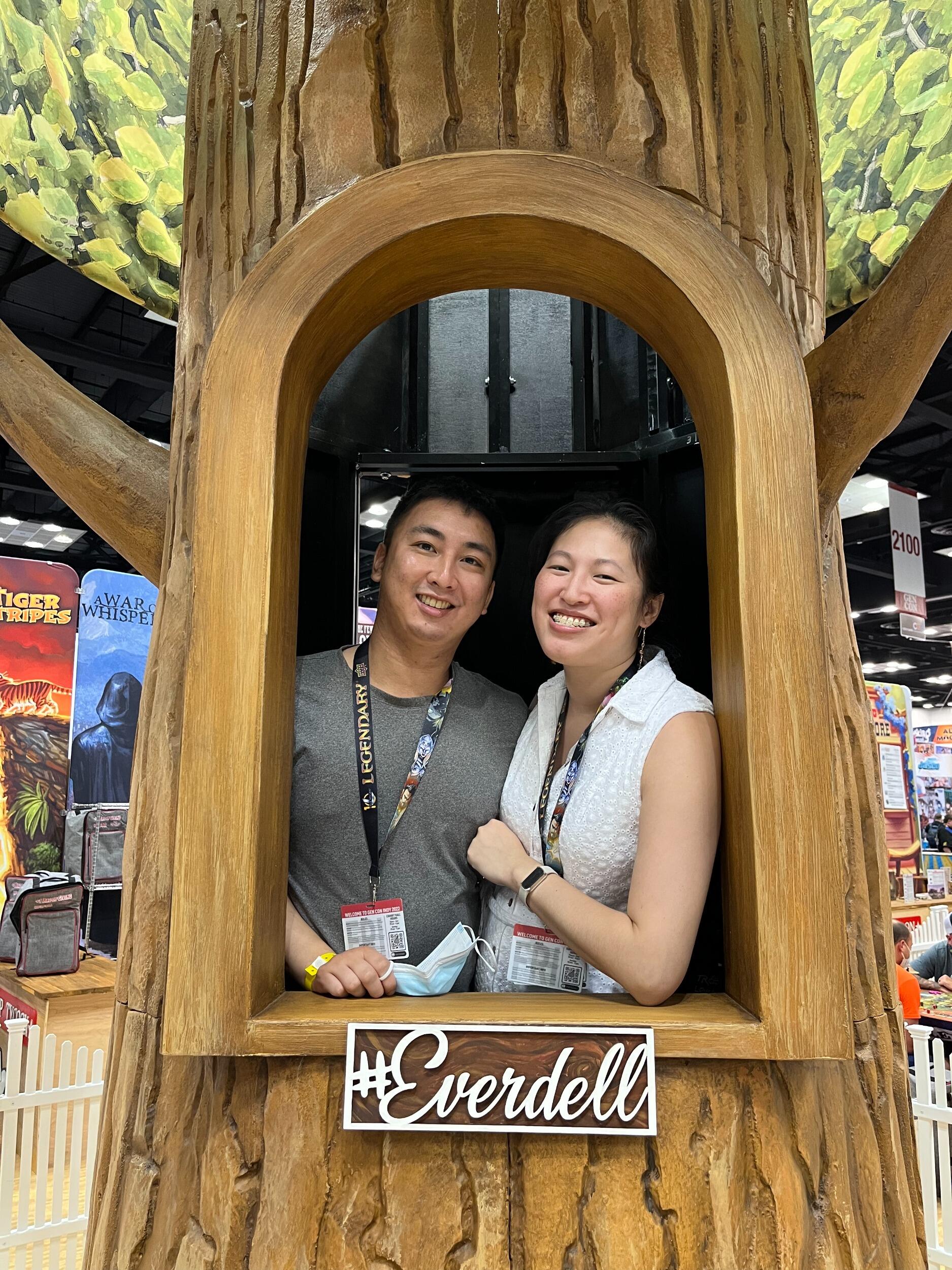 Our first GenCon! Gaming it up at the largest board game convention in the US. As our love grew, so did our board game collection....