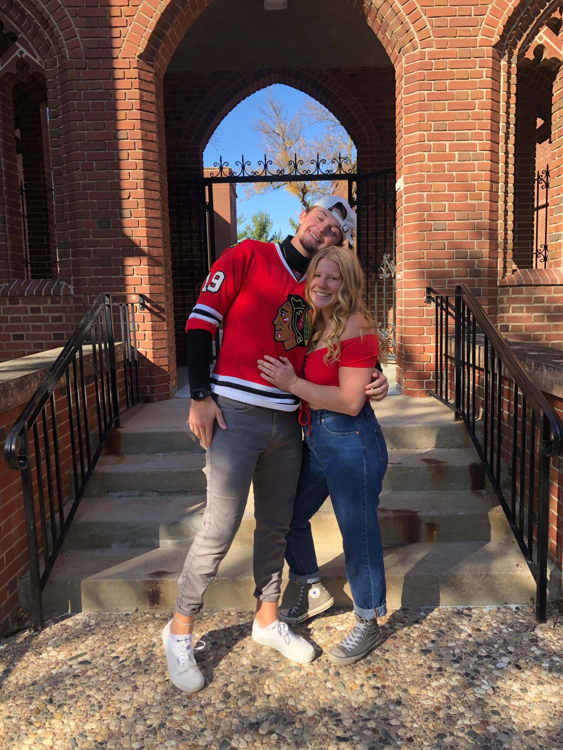 Senior year is underway! Brooke & Teague take turns traveling back and forth between St. Peter and St.Paul. Celebrating Brooke's 21st birthday at Gustavus!