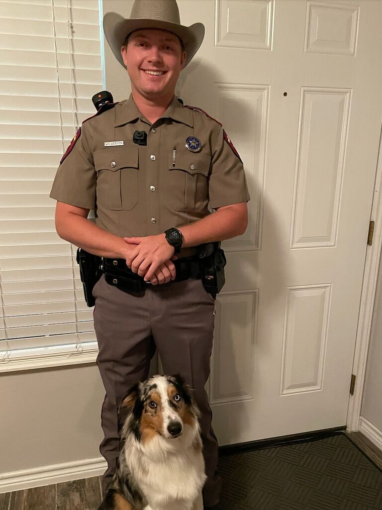 Ty's first day as a Texas State Trooper