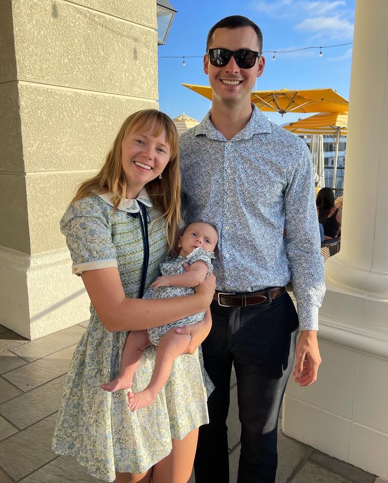 We became God parents to Stella Michelle. Our future flower girl!
